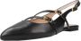 Unisa Alsip leren slingback loafers zwart - Thumbnail 3