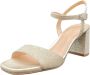 Unisa Bekijk hier de Moraty EV PLATINO van by SHUZ sandalen dames EV PLATINO Textiel - Thumbnail 3