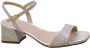 Unisa Metallic Leren Vierkante Zool Sandalen Gray Dames - Thumbnail 3