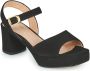 Unisa Ney Sandalen Dames Zwart - Thumbnail 2