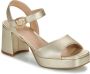 Unisa Gouden elegante sandalen met blokhak Yellow Dames - Thumbnail 4