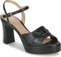 UNISA Sandalen Dames Onoa Maat: 40 Materiaal: Leer Kleur: Zwart - Thumbnail 4
