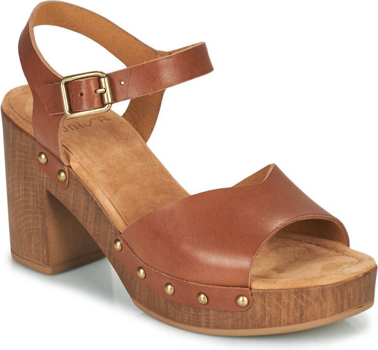 Unisa Taco Sandalen Dames Cognac - Schoenen.nl