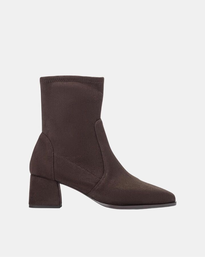 Unisa Lantos Enkellaarsjes Enkelboots met rits Dames Bruin - Foto 6