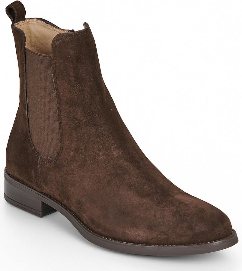 Unisa leren enkelboots donkerbruin - Foto 4