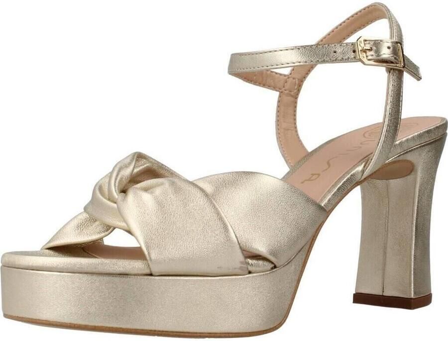 UNISA Sandalen met Hak Dames Onoa Maat: 38 Materiaal: Leer Kleur: Goud - Foto 8