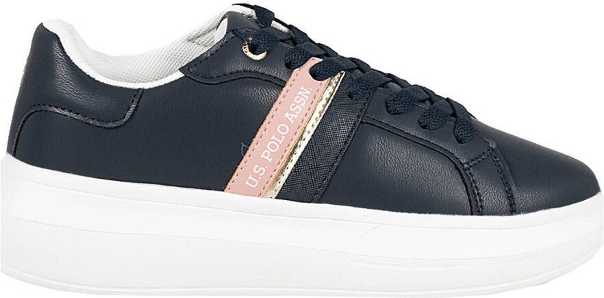 U.s. Polo Assn. Sportschoen voor dames met contrasterende details en logo Blauw Dames - Foto 4