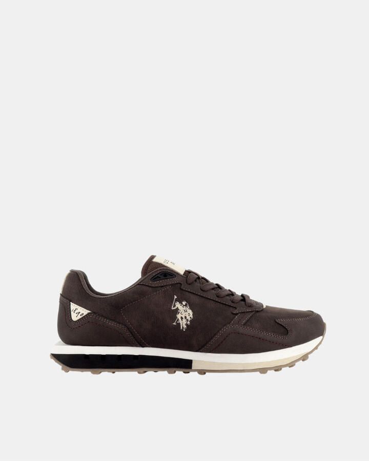 US POLO ASSN. Sneakers laag 'April' donkerbruin