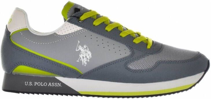 U.s. Polo Assn. Grijze Vetersportschoenen met Contrasterende Details Gray Heren - Foto 6