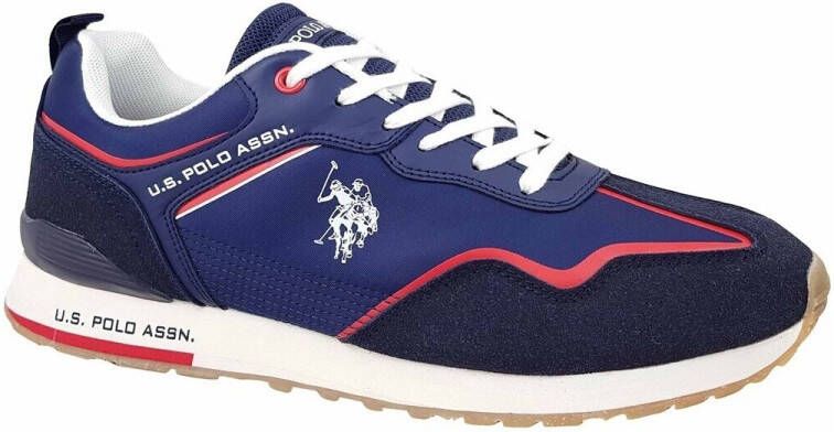 U.s. Polo Assn. Sportschoen met Contrasterende Details en Logo voor Heren Blauw Heren - Foto 2