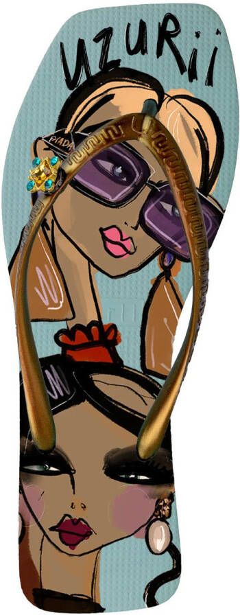 Uzurii Teenslippers Beach Printed Stella
