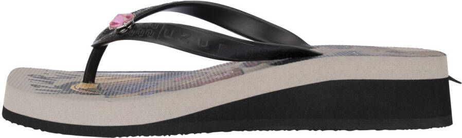Uzurii Teenslippers Beach Printed Stella Mid Heel