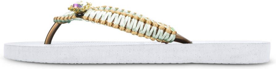 Uzurii Teenslippers Jade Macrame Switch