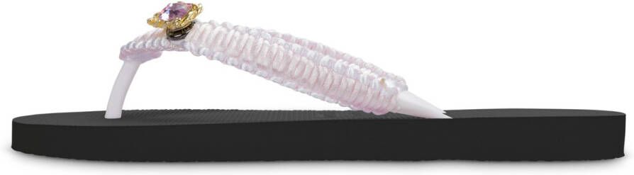 Uzurii Teenslippers Pink Macrame Switch