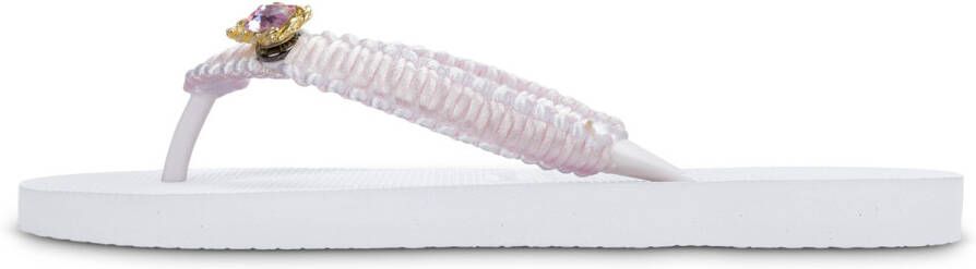 Uzurii Teenslippers Pink Macrame Switch
