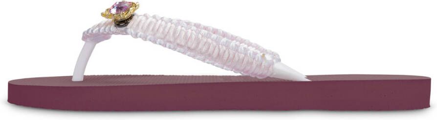 Uzurii Teenslippers Pink Macrame Switch