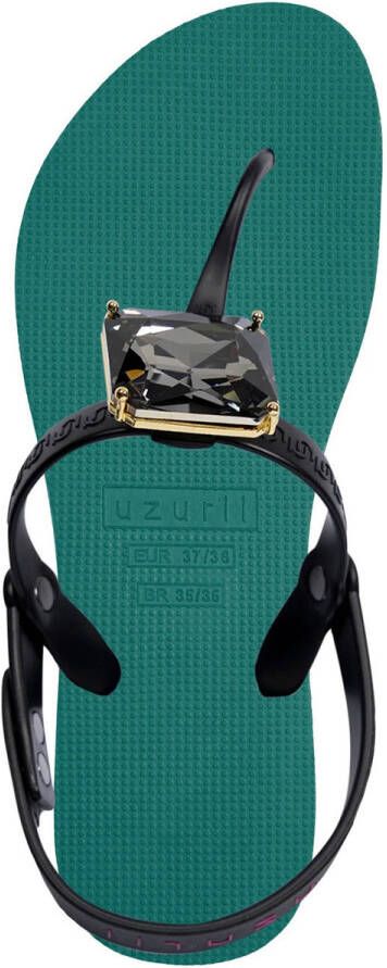 Uzurii Selena Diamond Silver dames slippers Army Green - Foto 7