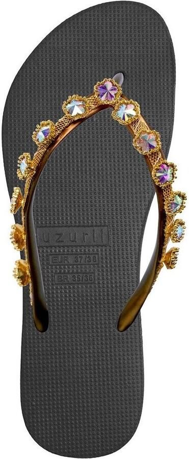 Uzurii Flower Aby Dames Slippers Black | Zwart | Flower Aby - Foto 3