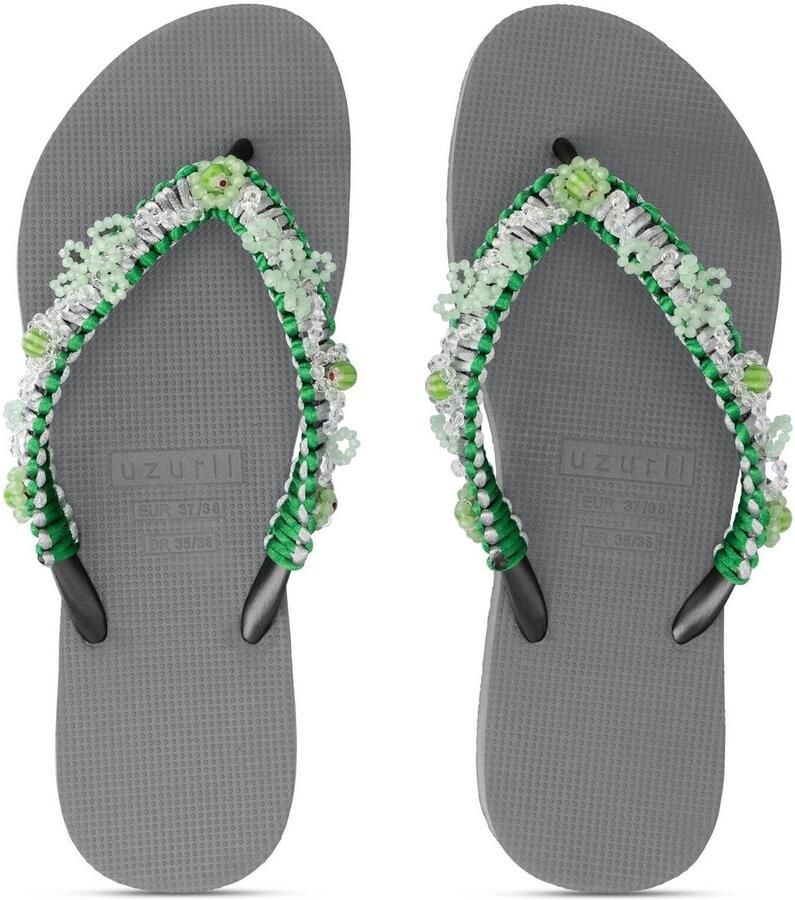Uzurii Macrame Green Blossom Zilver
