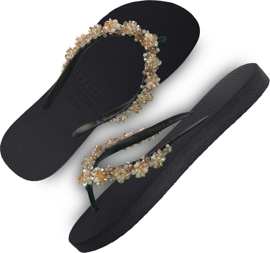 Uzurii Precious Bloom Gold dames slippers Mint green - Foto 5