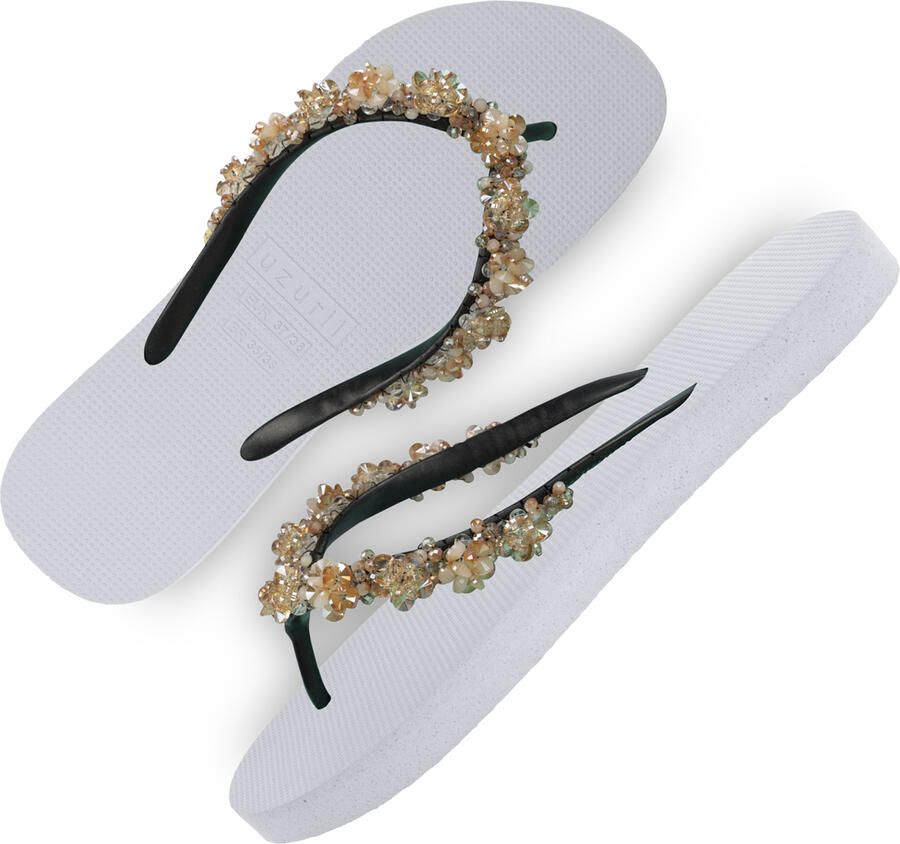 Uzurii Precious Bloom Gold dames slippers Mint green - Foto 6