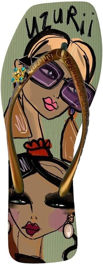 Uzurii Beach Printed Stella Blauw