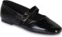 Vagabond Shoemakers Zwarte Leren Ballerina Schoenen met Gesp - Thumbnail 3