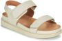 Vagabond Shoemakers Beige-Nude Leren Sleehak Sandalen Beige Dames - Thumbnail 3