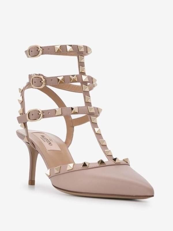 Valentino Garavani Hoge hakken 'Rockstud' Pumps in roze