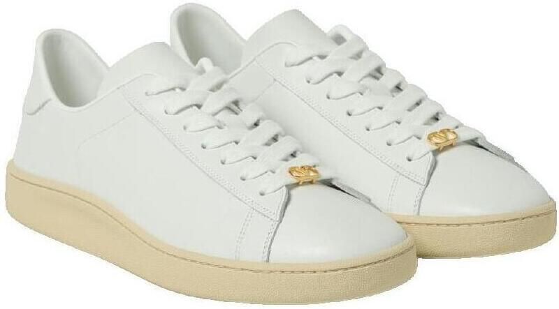 Valentino Lage Sneakers Baskets Royco en cuir blanc - Foto 3