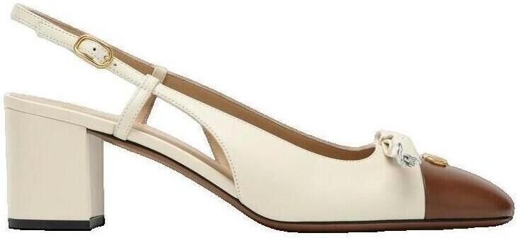 Valentino Garavani Hoge hakken "Valet Du Roi" Slingback Pumps – Cream in beige - Foto 3
