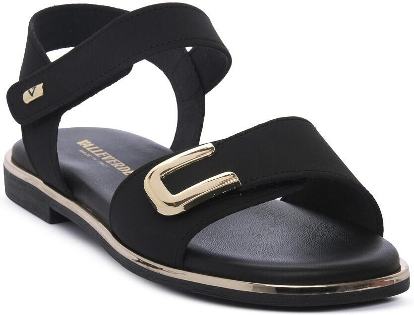 Valleverde Platte sandalen NERO