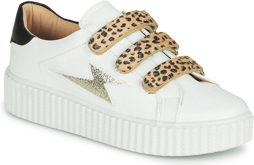 Vanessa Wu Lage Sneakers BASKETS À SCRATCHS ANIMALIER