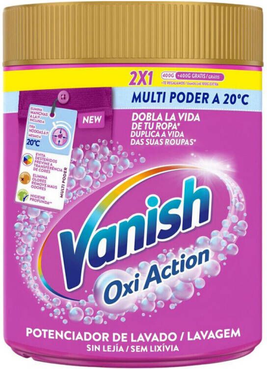 Vanish Schoenonderhoud Oxi Action Vlekverwijderingspoeder voor Gekleurde Kleding