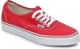Vans Rode UA Authentic Lage Sneakers Red - Thumbnail 4