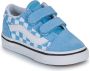 Vans Old Skool V Color Theory Checkerboard Sneakers Jongens Blauw - Thumbnail 2