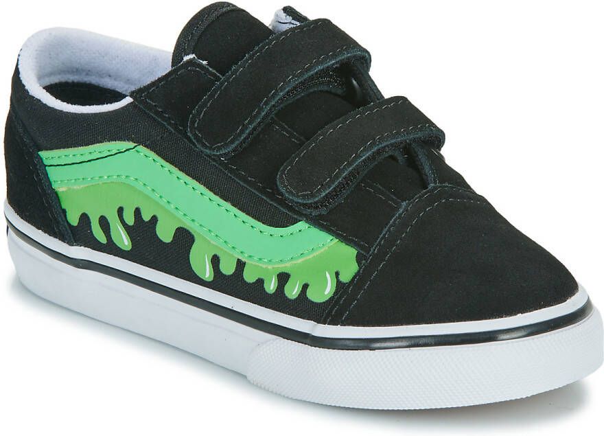 Vans Lage Sneakers Old Skool V GLOW SLIME BLACK GREEN