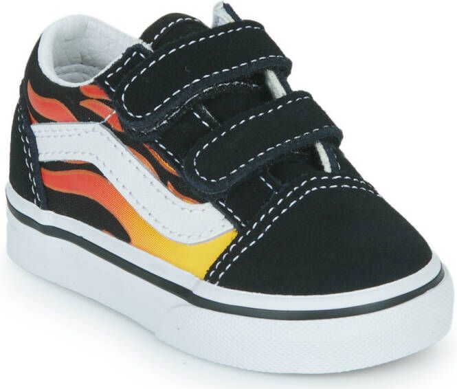 Vans Old Skool (Flame) Baby Schoenen Black Leer 5 Foot Locker