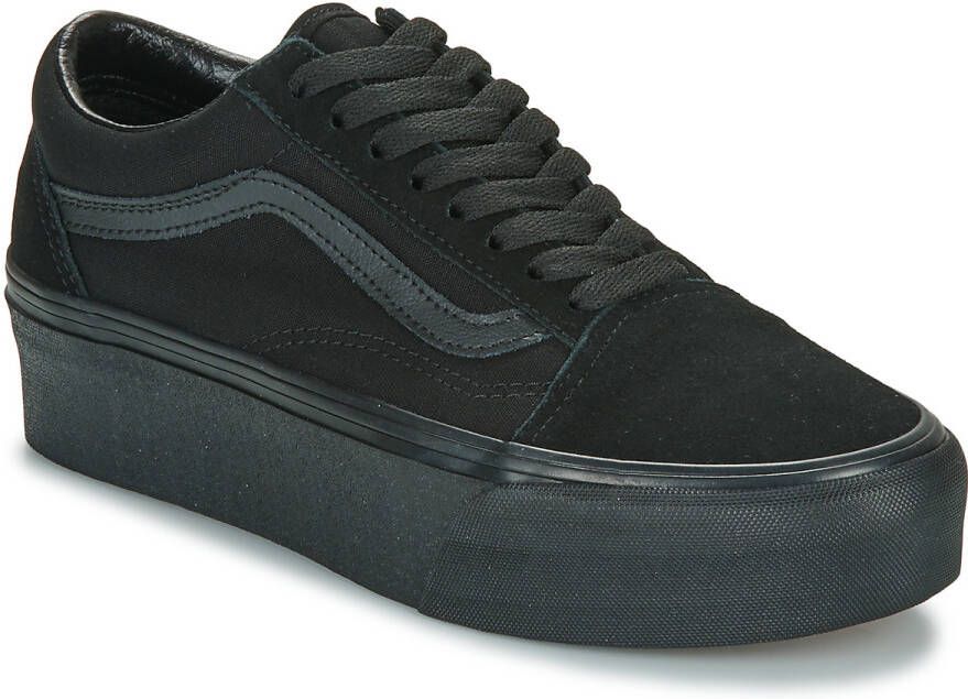 Vans Lage Sneakers UA Old Skool Stackform SUEDE CANVAS BLACK BLACK