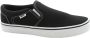 Vans Asher Canvas Heren Sneakers Black White - Thumbnail 4
