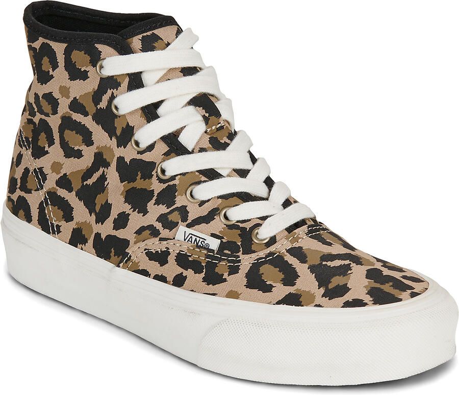 VANS Authentic sneakers met panterprint zwart camel - Foto 2