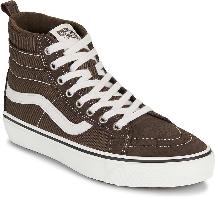 Vans SK8-hi Insulated katoenen sneakers donkerbruin wit - Foto 2
