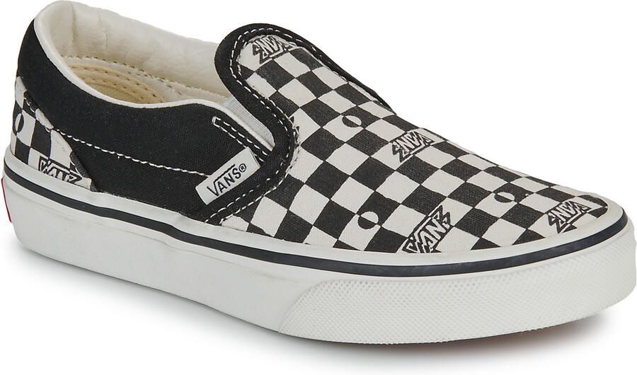 Vans Instappers Classic Slip-On GEO CHECK BLACK WHITE