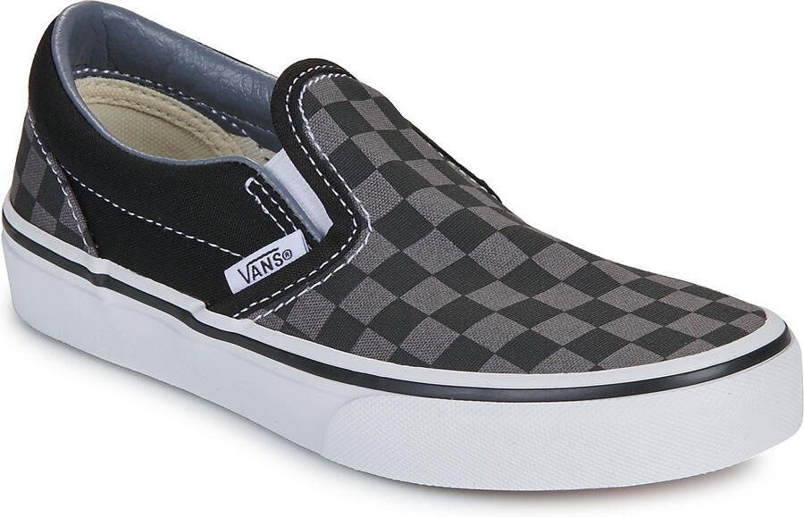 Vans Instappers UY Classic Slip-On (Checkerboard) Blk Pewter
