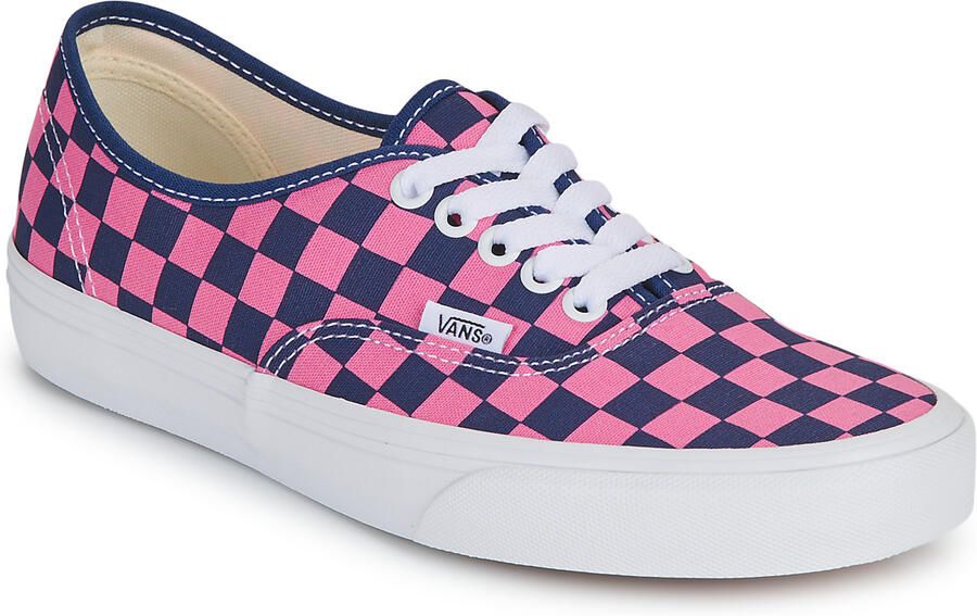 Vans Lage Sneakers Authentic 1VZ CHECKERBOARD Deep Indigo Pink Fizz