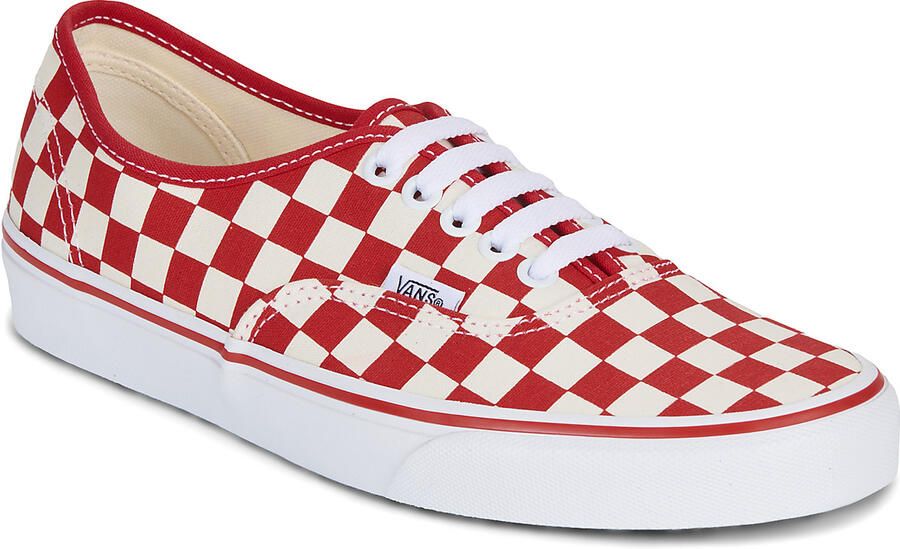 Vans Lage Sneakers Authentic R30 PRIMARY CHECK RACING RED WHITE