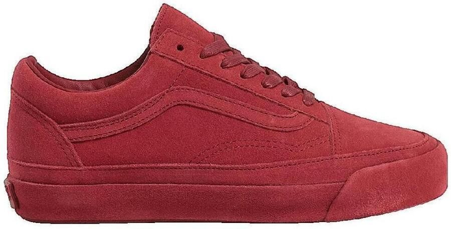 Vans Lage Sneakers Basket Premium Old Skool 36 en daim rouge
