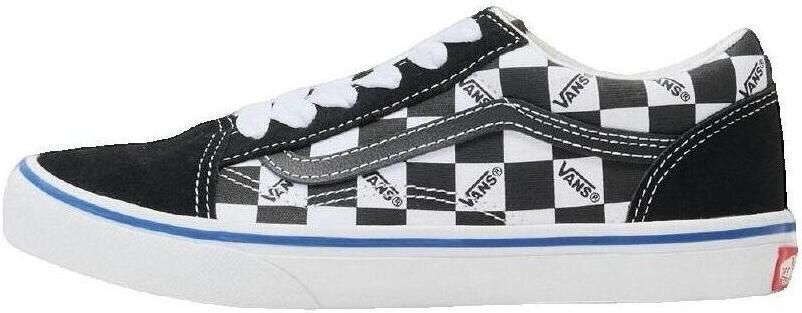 Vans Lage Sneakers Chaussures Old Skool Logo checkerboard noir enfants
