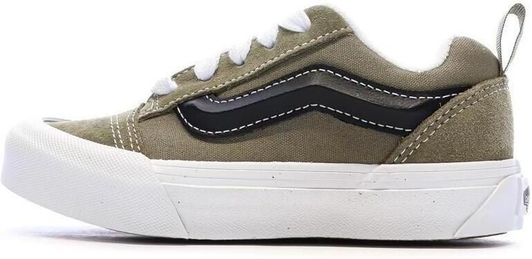 Vans Knu Skool sneaker van canvas met leren details
