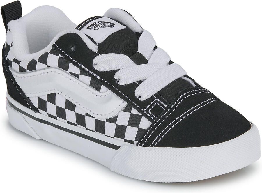 Vans Lage Sneakers Knu Skool Elastic Lace CHECKERBOARD BLACK TRUE WHITE